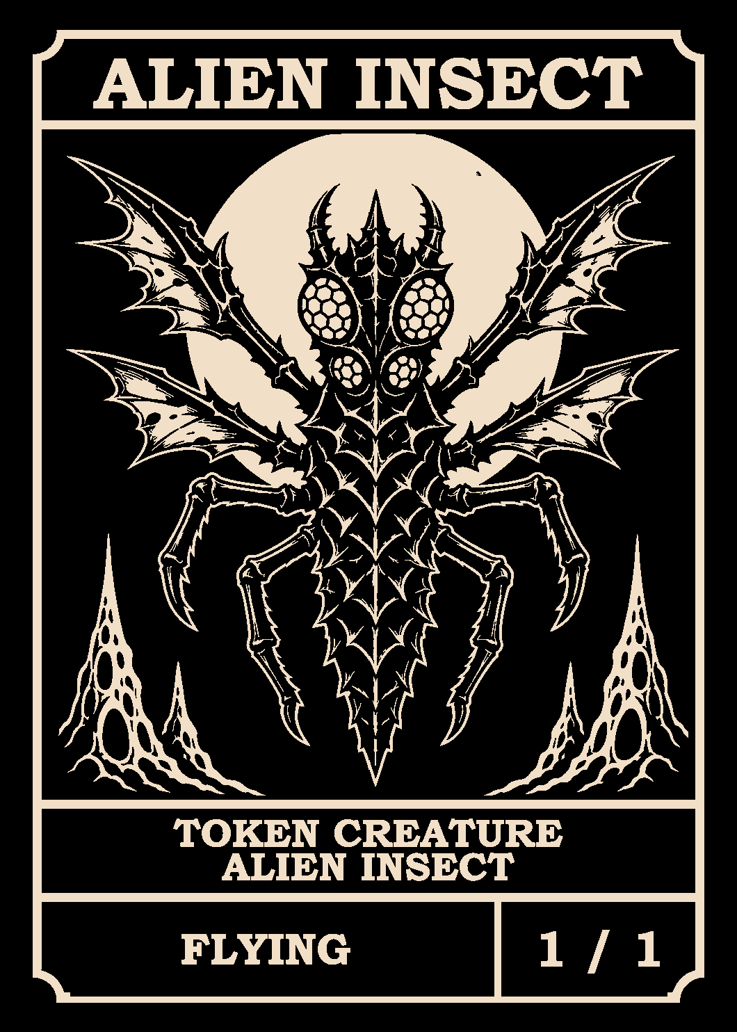 Alien Insect token card (1/1)