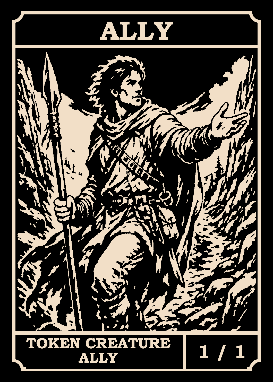 Ally token card (1/1)
