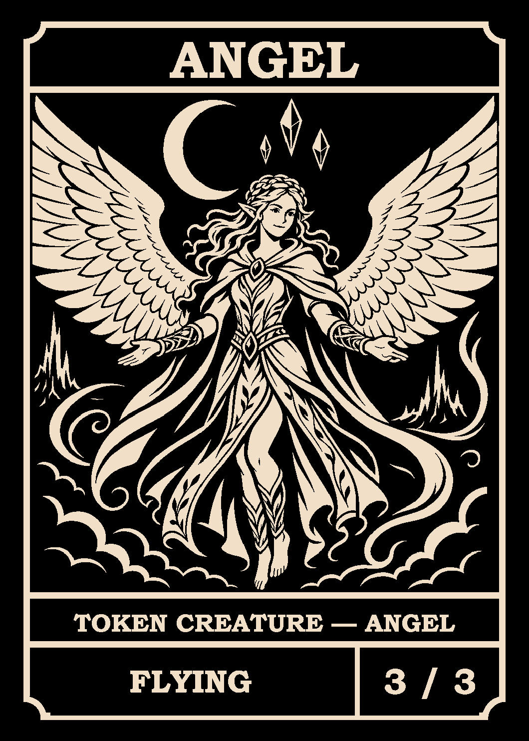Angel token card (3/3)