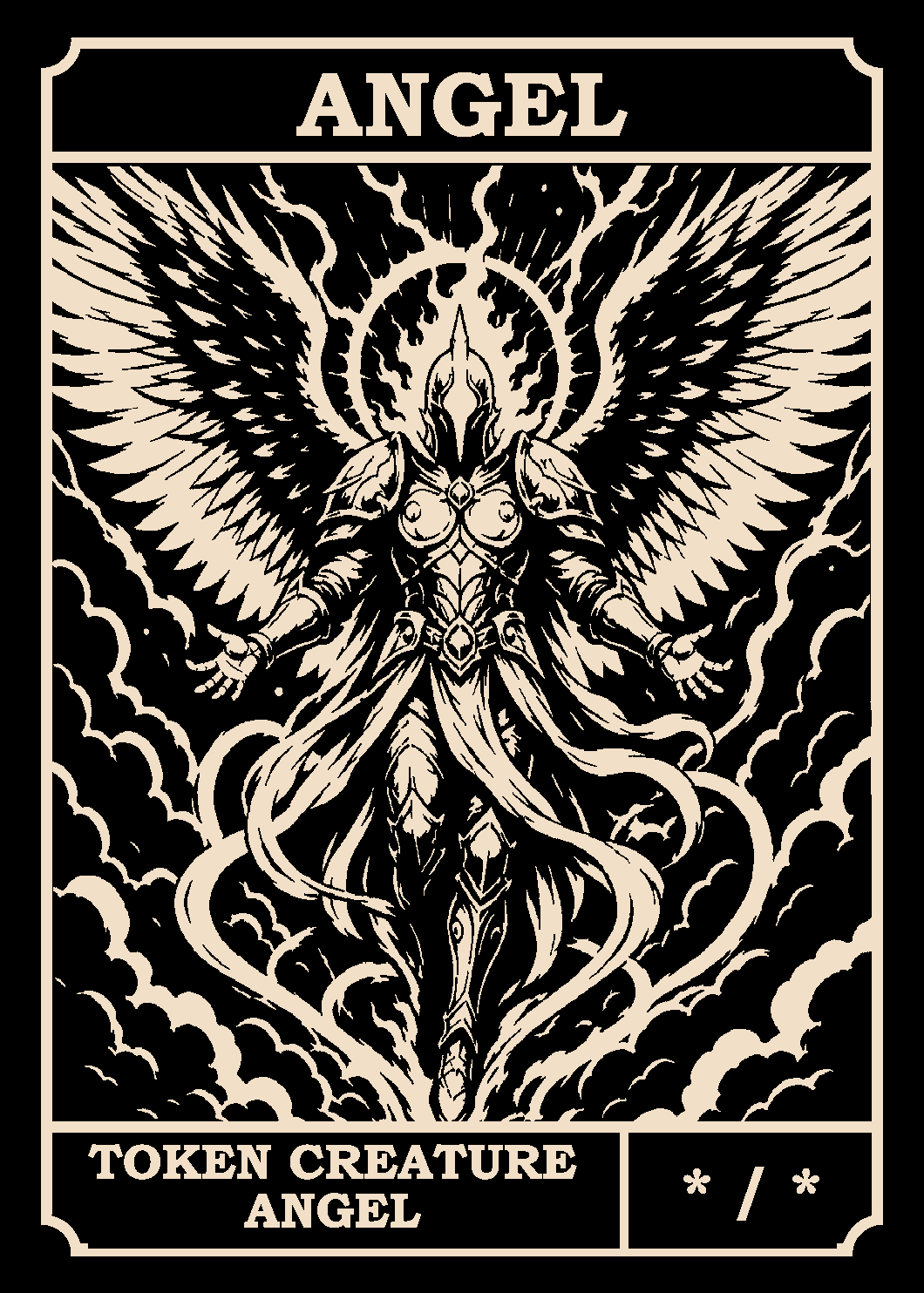 Angel token card (*/*)