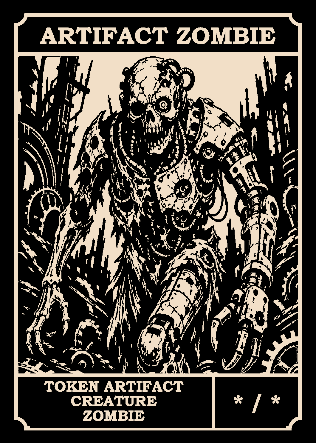 Artifact Zombie token card (*/*)