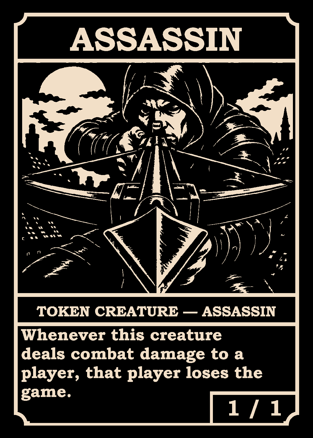 Assassin token card (1/1)