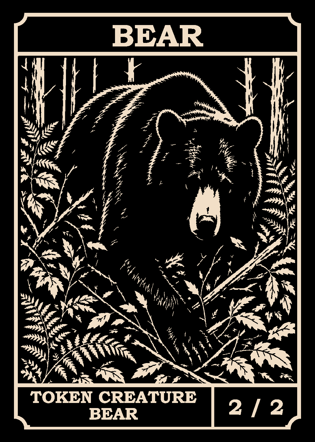 Bear token card (2/2)
