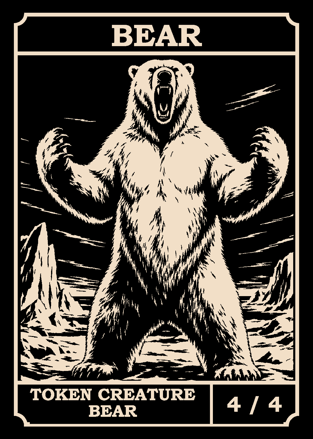Bear token card (4/4)