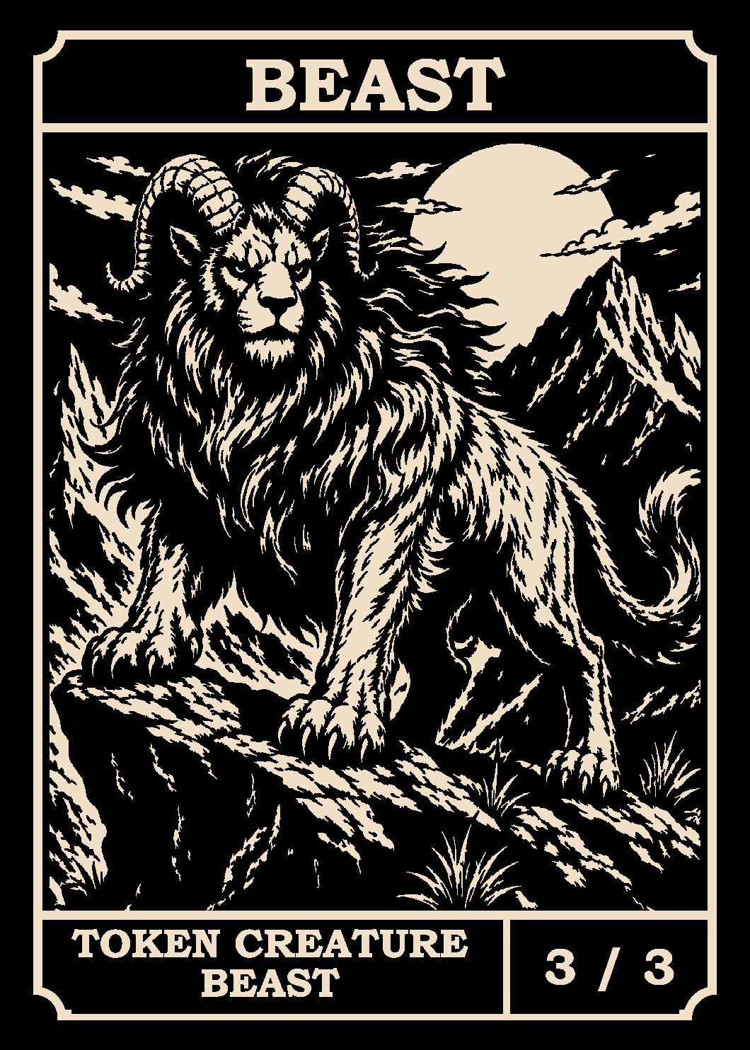 Beast token card (3/3)