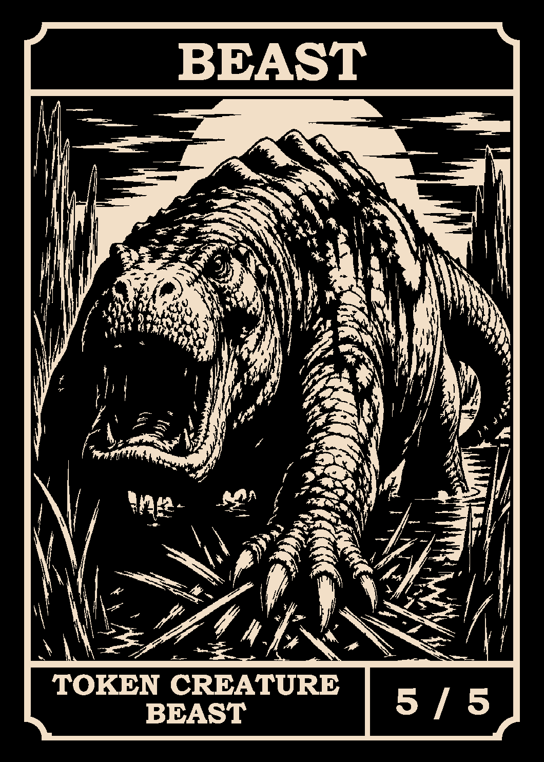 Beast token card (5/5)